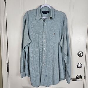 Ralph Lauren Long Sleeve Shirt Flesh Pony Size Neck 17 35